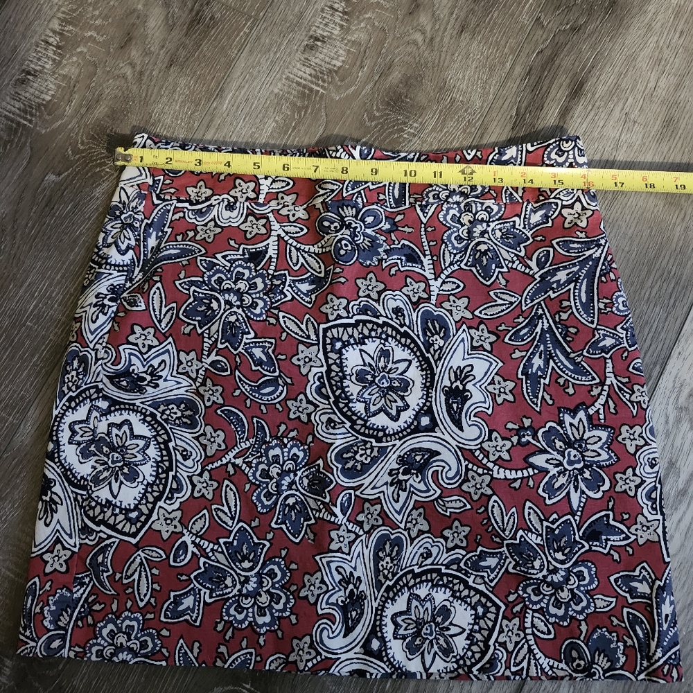 Paisley Print Skirt